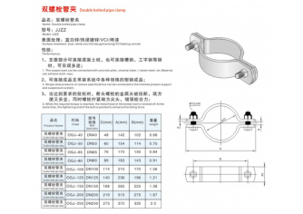 雙螺栓管夾