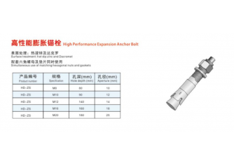 高性能膨脹錨栓