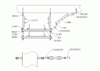 矩形風管抗震支吊架側向大樣圖